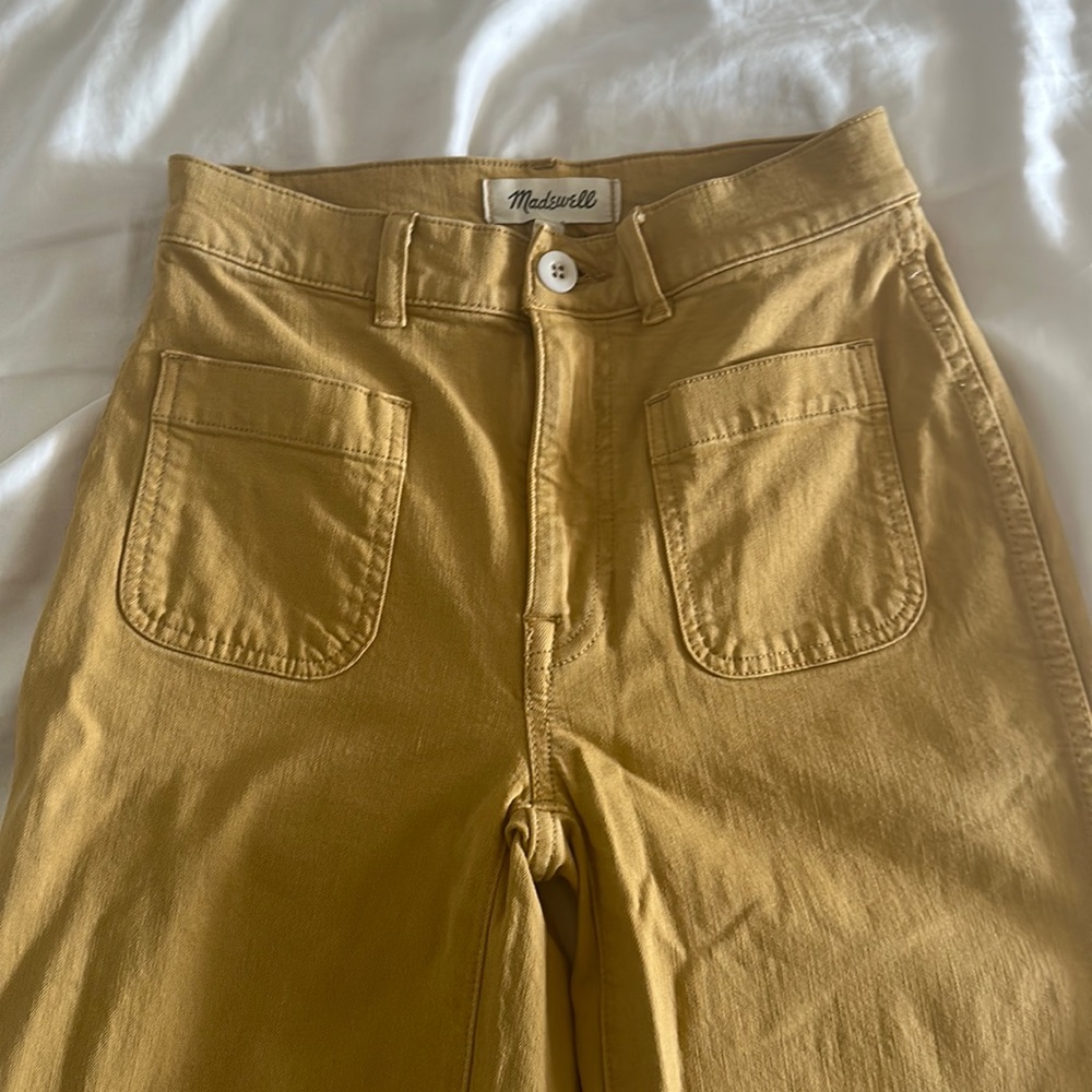 Madewell petite Emmett 2.0 wide leg crop pants
